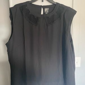 Women’s Plus Black Tank Top Blouse